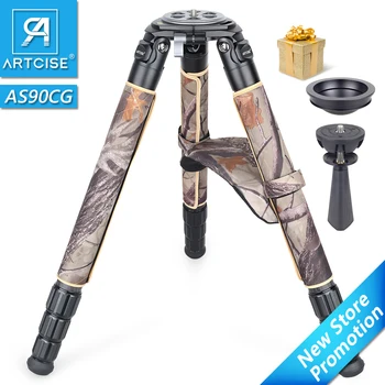 

Camouflage Heavy Duty tripod Professional Carbon Fiber Tripod for DSLR Camera Ultra Stable Center Column Optional ARTCISE AS90CG