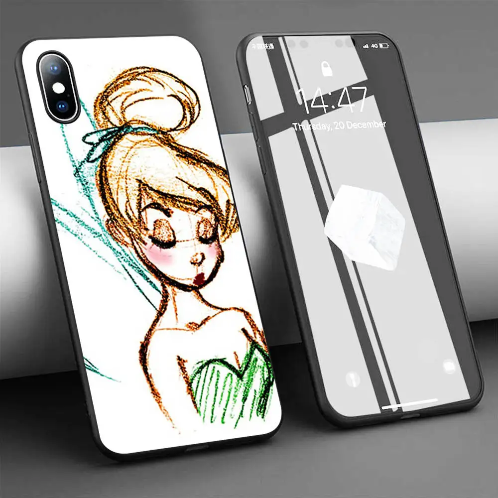 Coque Cutest Tinkerbell Soft Silicone Phone Case for iPhone 11 Pro Max X 5S 6 6S XR XS 7 8 Plus Cover | Мобильные телефоны и