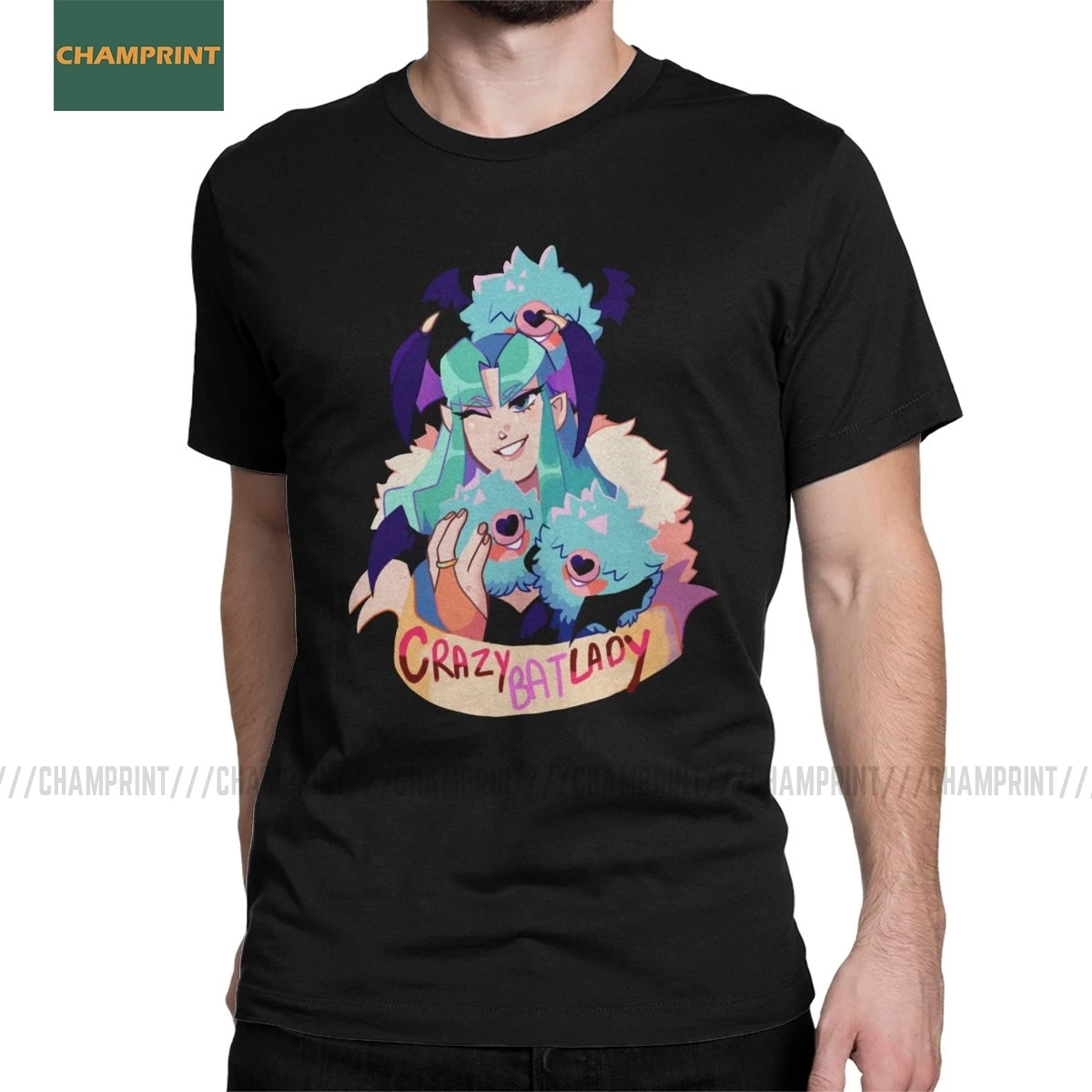 Мужские футболки Morrigan And Woobats темные Сталкеры хлопковая футболка с коротким