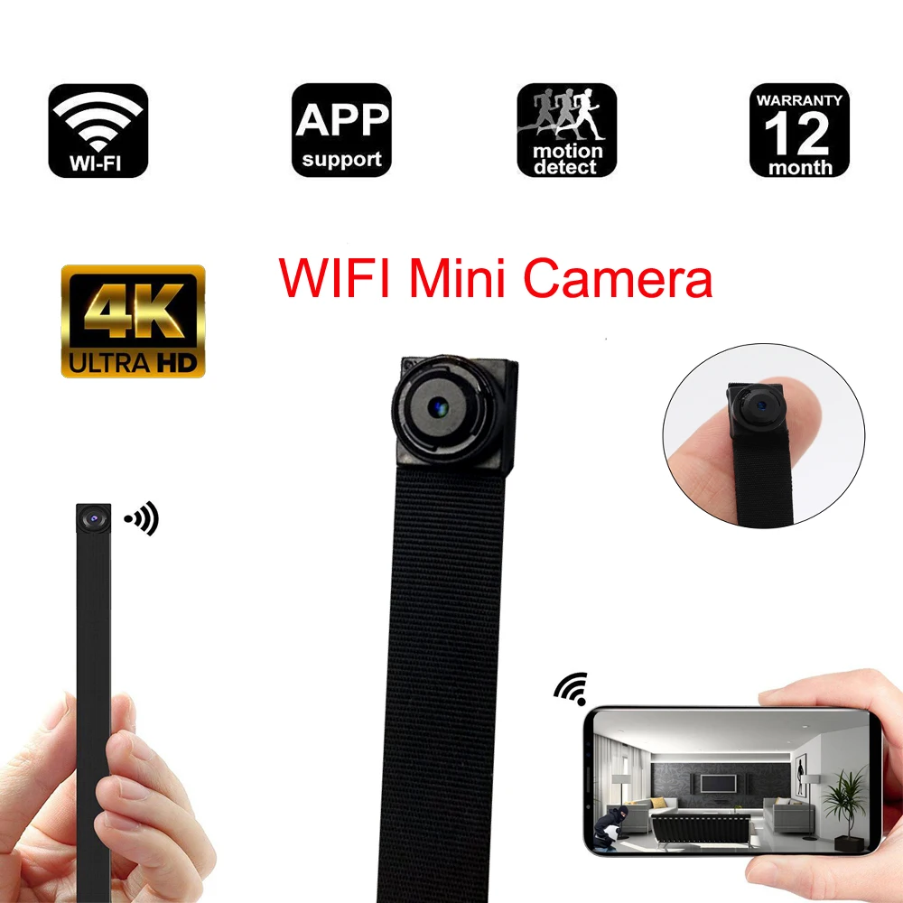 Skup DIY Mini kamera WiFi Mini kamera Wi Fi Full HD 4K kamera P2P wideo detekcji ruchu aparat zabezpieczeń IP