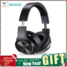 Оригинальные удобные беспроводные наушники SODO MH5, NFC, 2 в 1, Twist-out, Bluetooth, динамик, наушники с микрофоном для ПК и мобильных телефонов