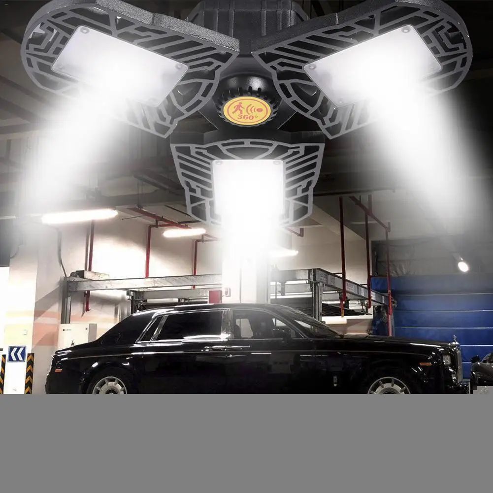 Деформационный UFO светодиодный светильник E27 высокий залив гаража 60 Вт 85 265 в s для