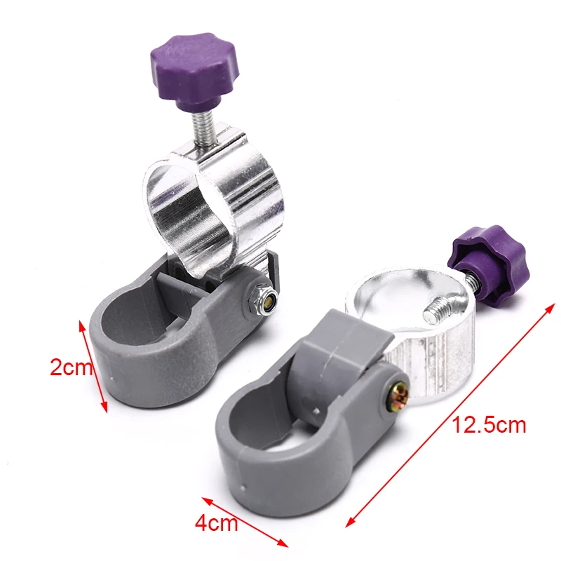 1Pair Outdoor Holder Fixed Clip Bracket Fishing Chair Umbrella Stand Accessories - Цвет: Фиолетовый