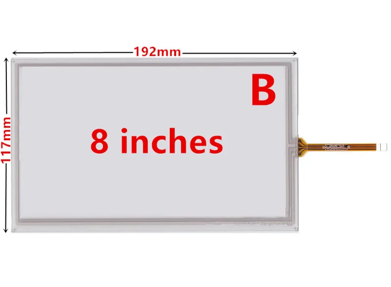 Digitizer Resistive para a Navegação do Carro Dvd e do Gps Tela Táctil dos Multimédios Peças de Substituição do Vidro do Painel 62 8 - Imagem 5