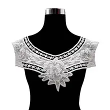 Emboidery воротник для шеи diy поддельные съемные воротники водорастворимые Женская бутоньерка трехмерные кружевные аксессуары