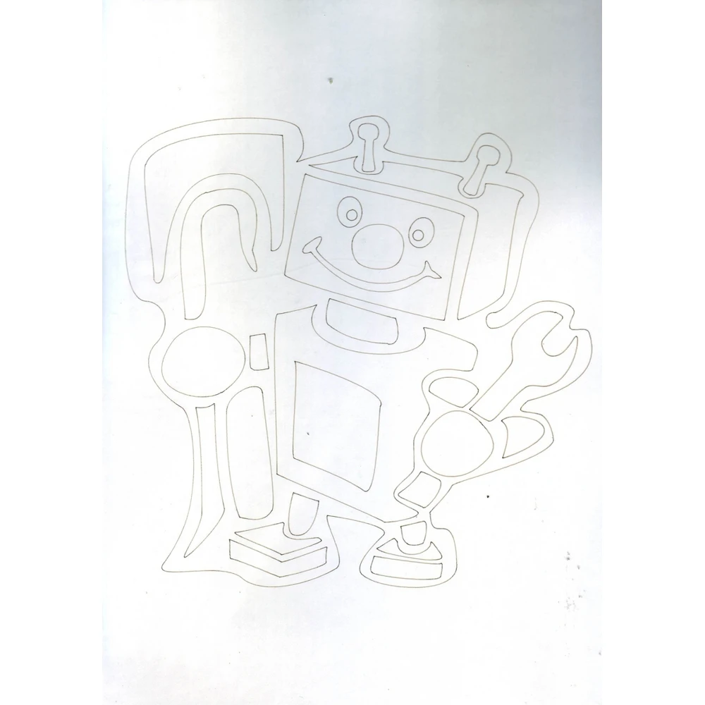 Трафарет &quotРобот&quot А4 |