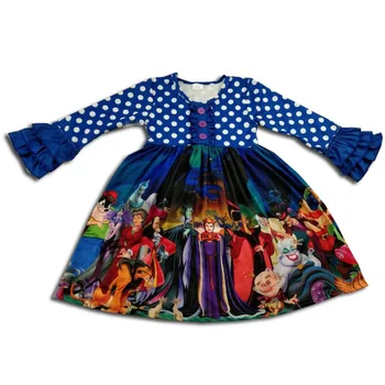 

Ready To Ship Girls Toddler Girl Dress Halloween Baby Girl long sleeve dress