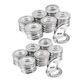 

78 Pack Curtain Grommet, Inner Diameter 42mm Curtain Eyelet Rings Nanoscale Low Noise Roman Ring (Bright Silver)