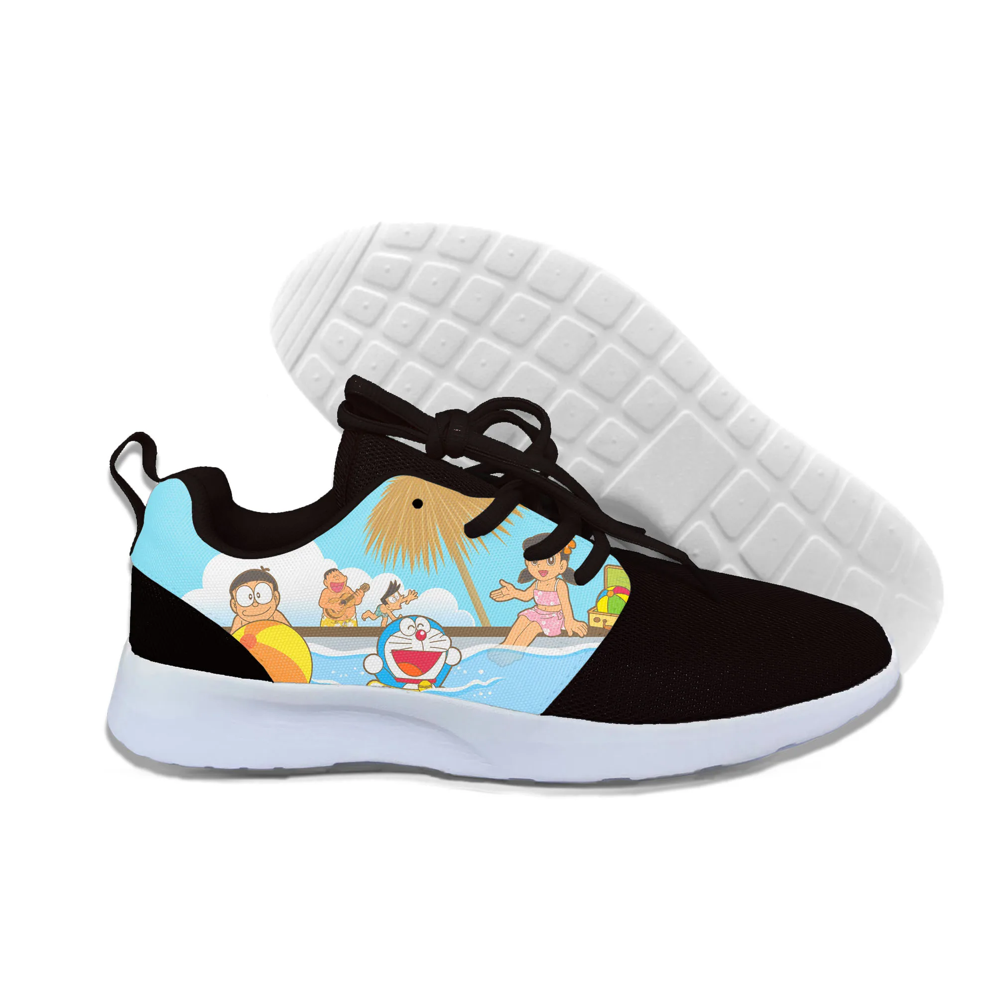 Спортивная обувь, кроссовки,, Doraemon, высокое качество, Harajuku, 3D печать, Doraemons, для бега, ходьбы, мужская обувь для спортзала - Цвет: Doraemon 3