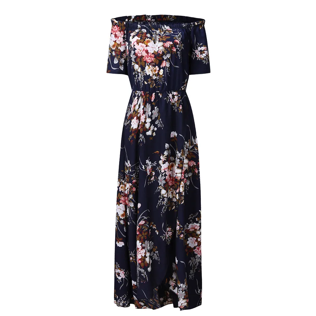 Платье Женское vestidos de verano vestido ropa mujer платья vestidos mujer robe повседневное XL-5XL с коротким рукавом и принтом Z4