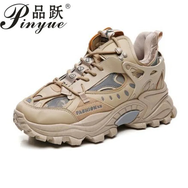 

Кроссовки мужские светоотражающие, удобная спортивная обувь для бега, теннисная обувь на толстой подошве, увеличивающая рост