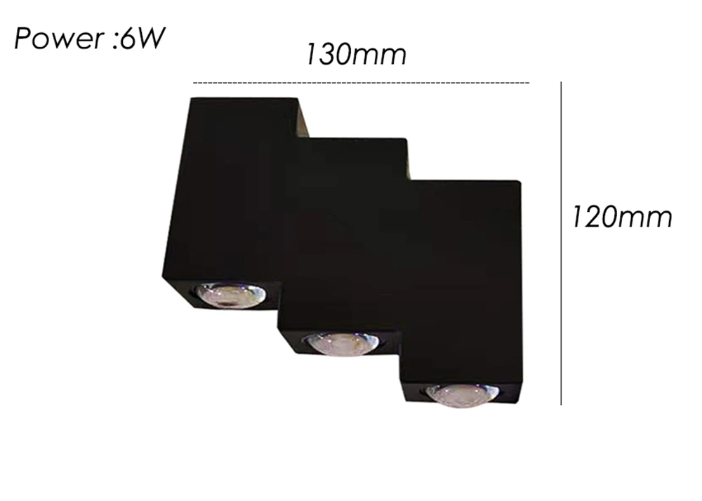 4w, 6w, 8w, moderna, iluminação de alumínio