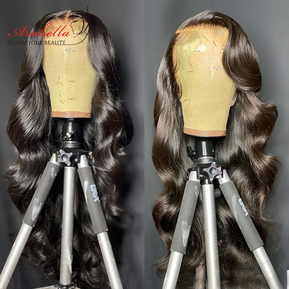 360 Lace Frontal Wig 100% Human Hair Wigs Body Wave Wig Pre Plucked For Black Women 180% Density Arabella Remy Lace Front Wig