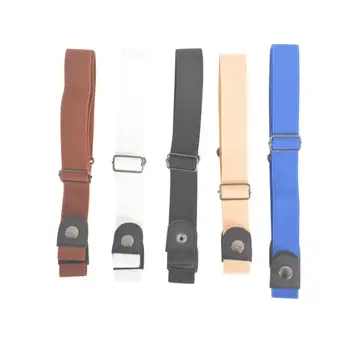 

New Buckle-Free Belt For Jean Pants Dresses No Buckle For Women No No Waistband Belt Elastic Stretch Hassle Bulge Men Waist Z6H8
