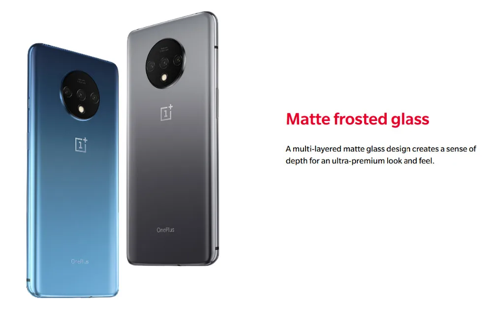 OnePlus 7T мобильный телефон 8 Гб 128 ГБ 6,55 дюймов AMOLED экран Snapdragon 855 Plus Восьмиядерный 48мп Тройная камера NFC UFS 3,0 смартфон