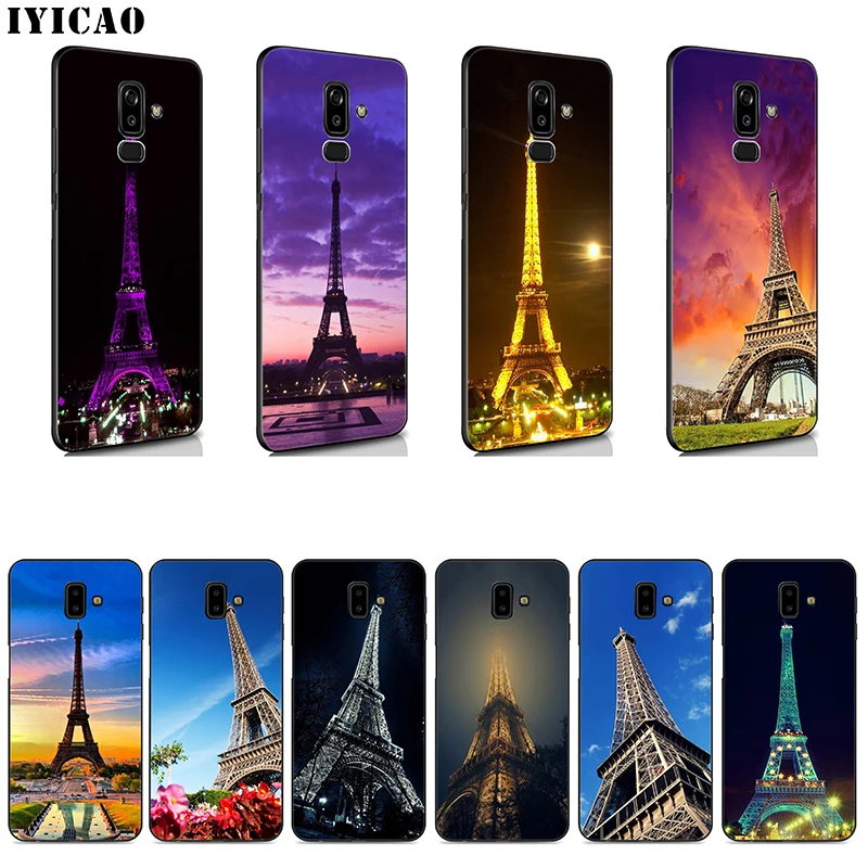 Eiffel Tower Soft Case for Samsung Galaxy J8 J6 J4 A2 Core 2018 Plus Prime |