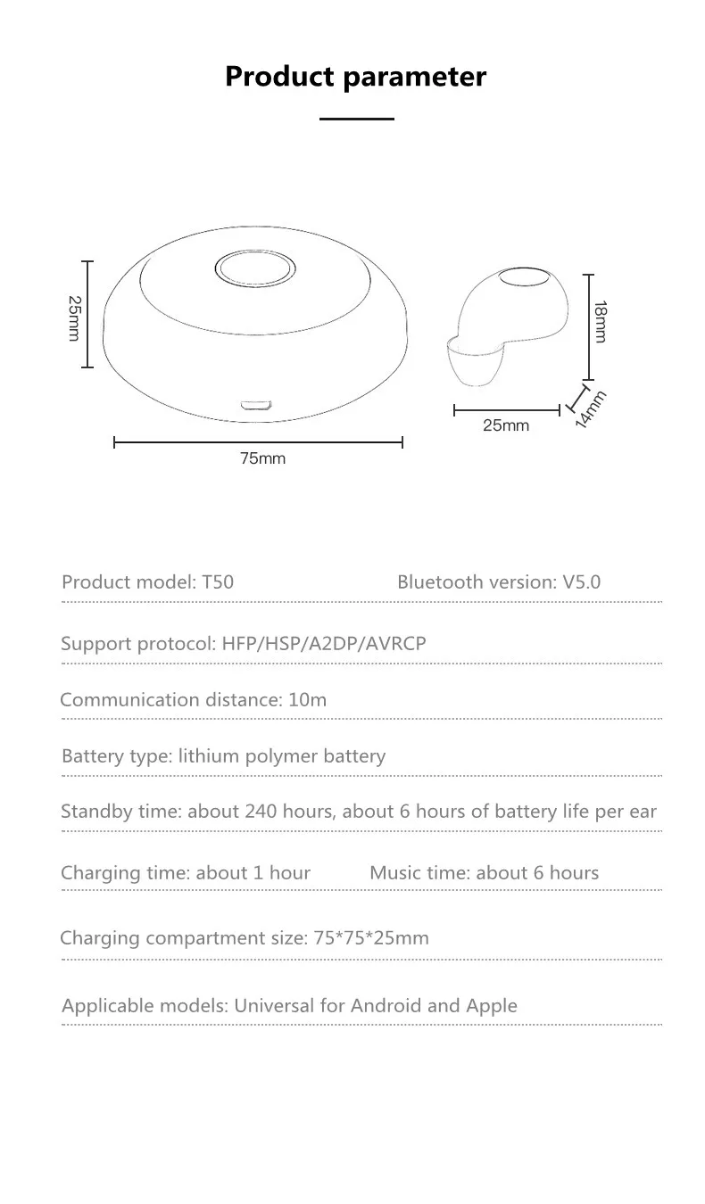 هندزفری یوفو ضد آب فول رنج Wireless HIFI LED Touch Earbuds 36 Hf2fd5e8ca4c643739a649e4e8a01259eu