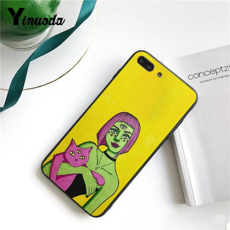 color Artistic illustration alien fashion girl