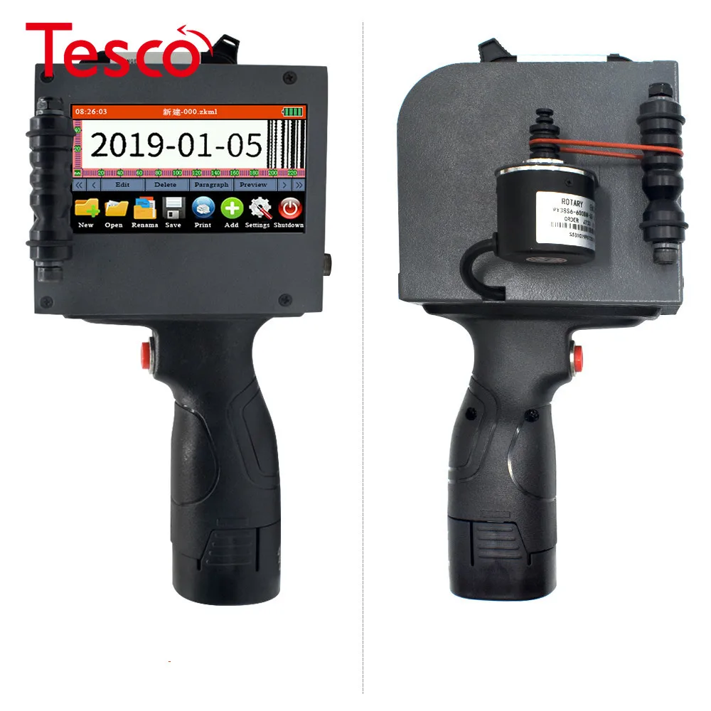 

Touch Screen Handheld Portable Printer Mini Inkjet Label Print Machine Intelligent USB QR Code Inkjet Label Printer 2-50.8mm