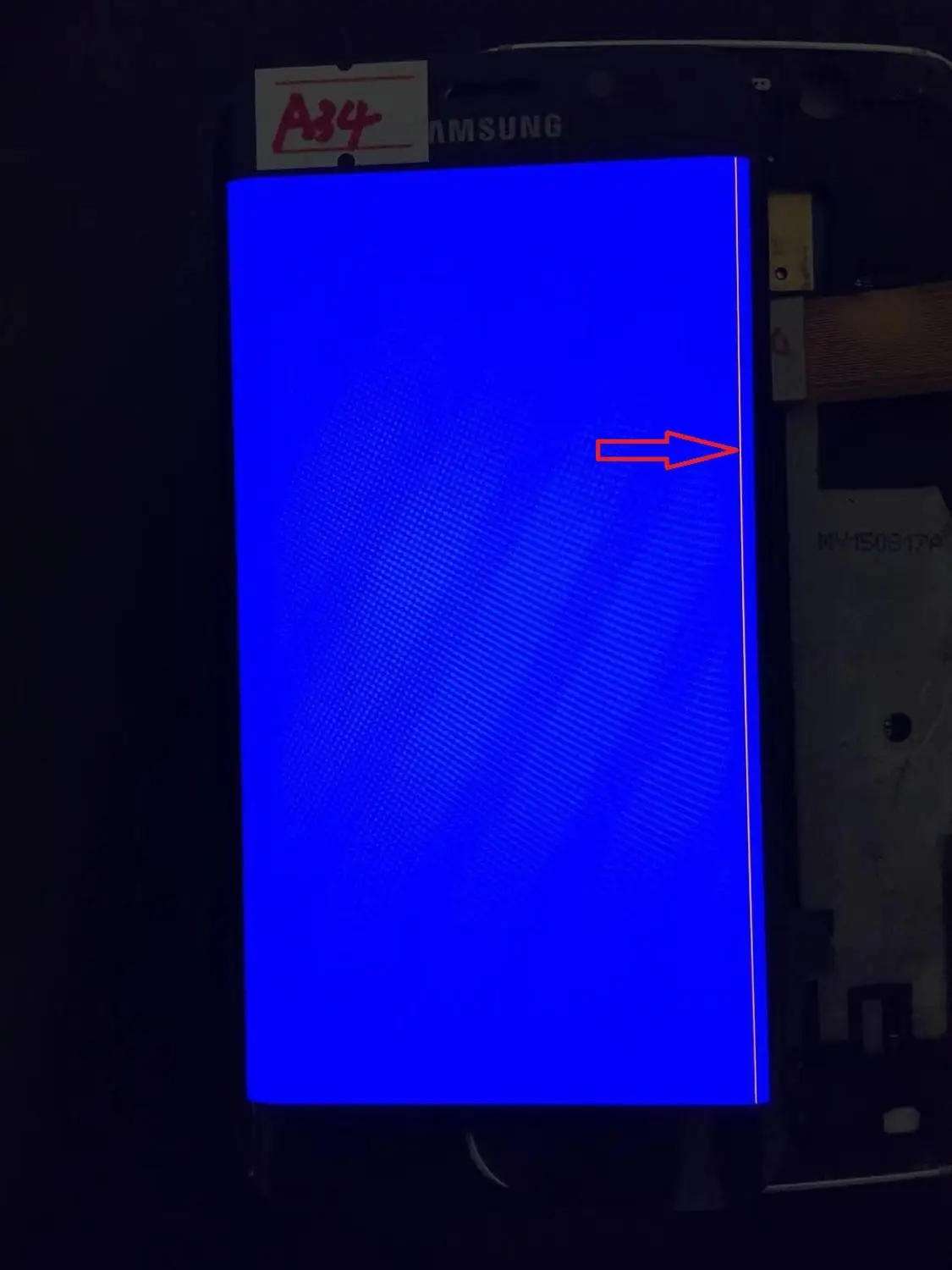 AMOLED ЖК дисплей для SAMSUNG Galaxy s6 edge G925 G925F сенсорный экран дигитайзер дисплей с линией - Цвет: NO.A34 Blue