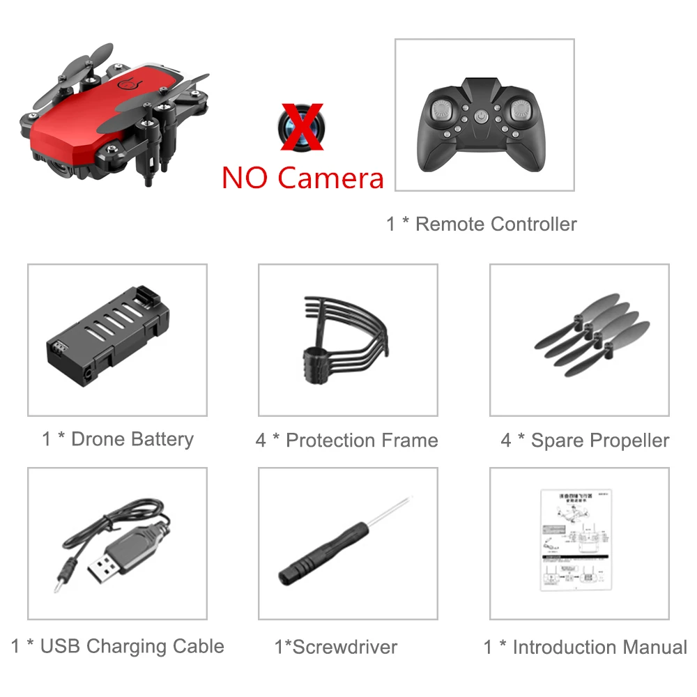 No Camera Red Мини Радиоуправляемый Дрон для помещений Летающий Дрон 2,4G 360 градусов переключение скорости переключения Безголовый режим Радиоуправляемый квадрокоптер для детей начинающих - Цвет: No Camera Red