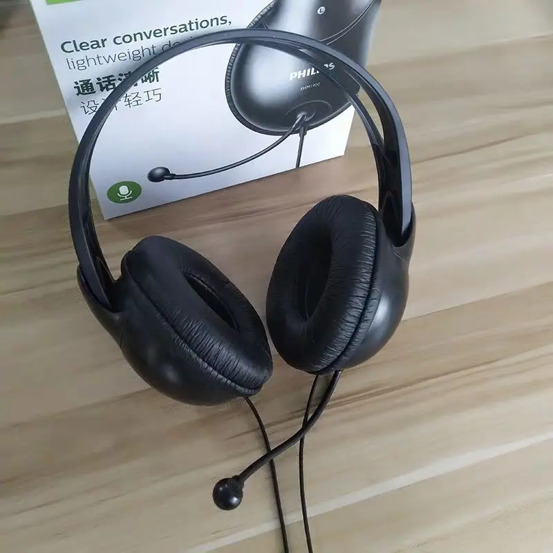 Philips SHM1900 écouteurs avec микрофон игра шлем Поддержка Музыкальная гарнитура с поддержкой и пленочная& игра écouteur pour Музыкальная гарнитура с поддержкой на телефон