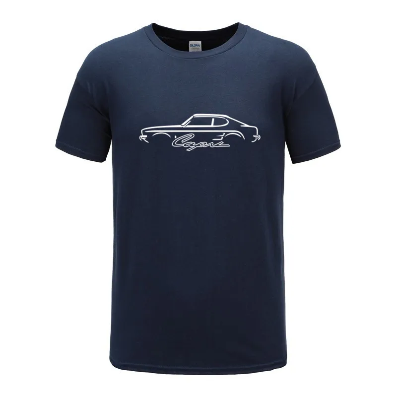 NEW Cotton Men's T shirts Print RETRO FORD CAPRI MK 1 INSPIRED CLASSIC CAR T-SHIRT Short Sleeve Size S-2XL | Мужская одежда