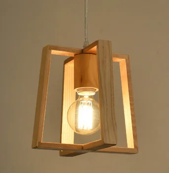 

Simple Wooden Frame Chandelier Pendant Lamp For Home Decor