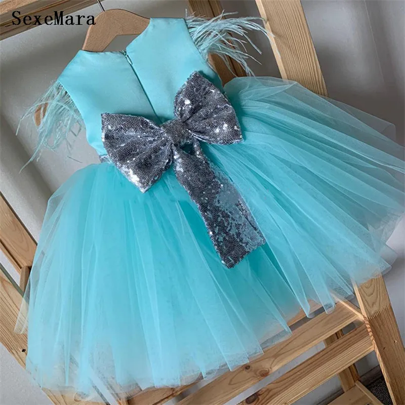 

Cute Girl's Birthday Dress Children Evening Party Gown Flower Girls Dress for Wedding Kid Size 1-14Y