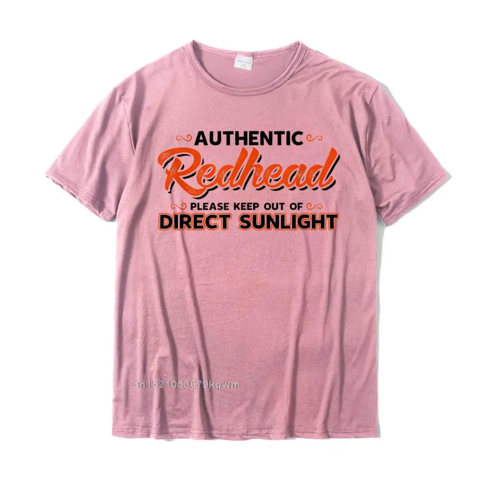 Hip hop 2021 New Fashion Geek T Shirt Round Collar Summer Cotton Short Sleeve T-Shirt for Men Funny Tee Shirt Wholesale Authentic Redhead Please Keep Out of Direct Sunlight T-Shirt__4297 pink