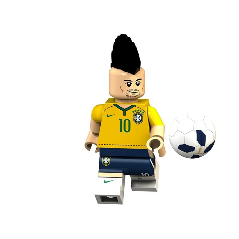 Одиночный Lionel Luiz Ronaldo Neymar Beckham De Modric Брюйн Кавани Известный футболист Строительный Блок игрушка для детей - Цвет: XP015