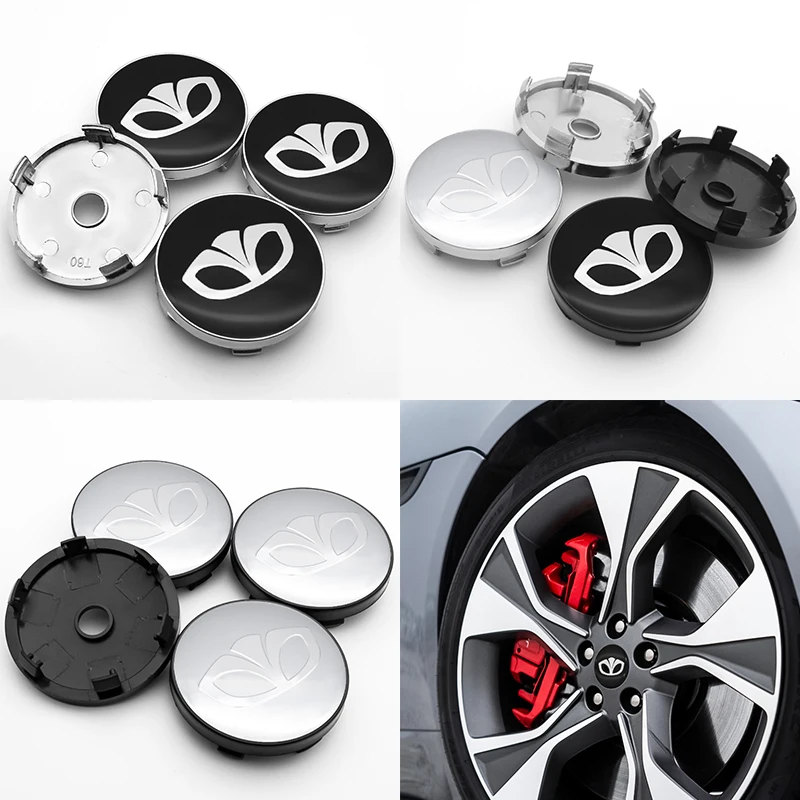 

For DAEWOO- Magnus Kalos Matiz Veritas Lacetti 4pcs 56mm and 60mm emblem Wheel Center Hub Caps Badge covers Car Accessories