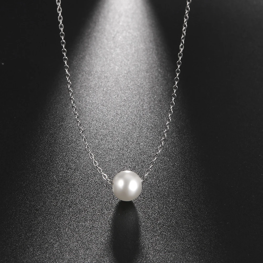 Skyrim Luxury Pearl Pendants Necklace for Women Stainless Steel Choker Necklaces 2025 Fashion Bohemian Jewelry Gifts Wholesale