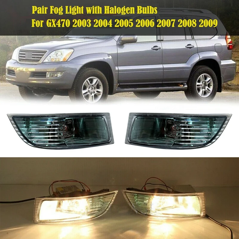 Car Front Bumper Fog Light for Lexus GX470 2003 2009 Driving Lamp LH+RH AliExpress