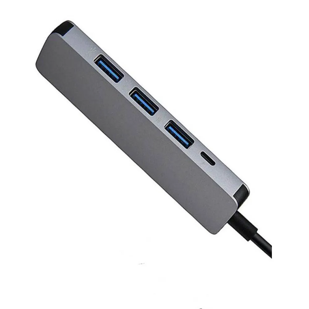 5 в 1 Алюминиевый сплав USB C концентратор type C к USB 3,0 адаптер для MacBook samsung Galaxy S9/S8 huawei P20 Pro type C концентратор USB 3,0