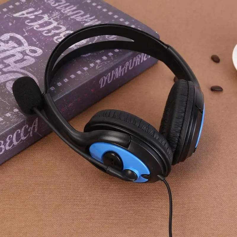 ALLOYSEED 3.5mm Wired Stereo Gaming Headphones Over-Ear Earphones Game Headset With Microphone For PS4 PC Laptop Tablet Gamer