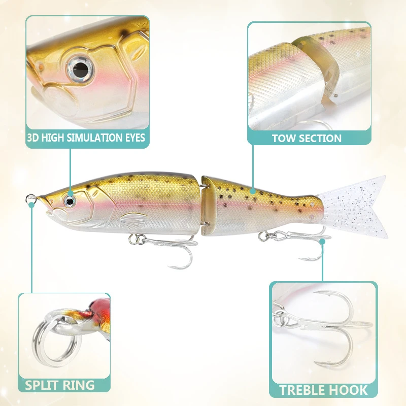 2 слоев искусственные большая рыболовная приманка бионическая блесна 17 см 56 г