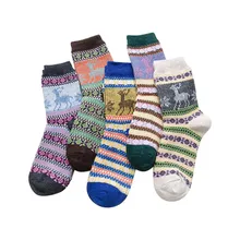 Женские носки Harajuku, зимние носки в полоску, женские теплые носки, Kawaii, повседневные зимние носки для женщин и девочек, Skarpetki Calcetines
