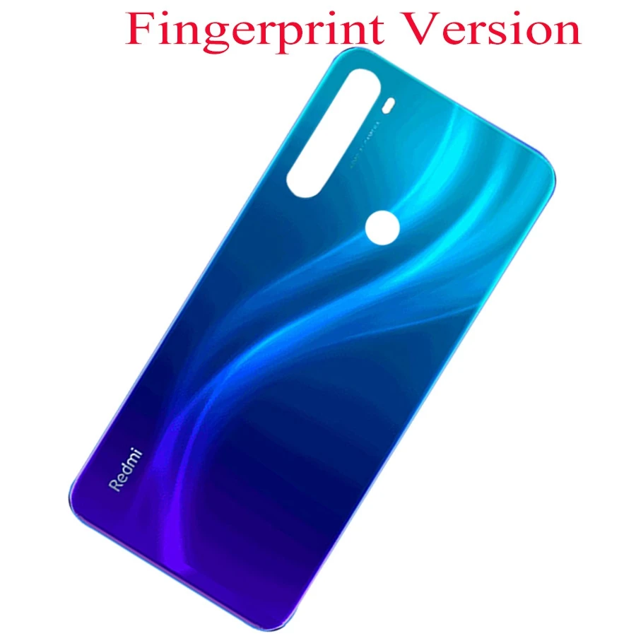 Blue Standard Чехол для Xiaomi Redmi note 8, задняя крышка для батареи, стеклянный чехол для двери, задняя крышка для Redmi note 8, крышка для батареи, стекло для Note8 - Цвет: Blue Standard