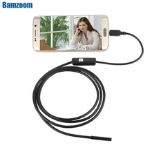 7mm Endoskop Kamera Flexible IP67 Wasserdichte 6 Einstellbare LEDs Inspektion Endoskop Kamera Micro USB OTG Typ C für Android PC