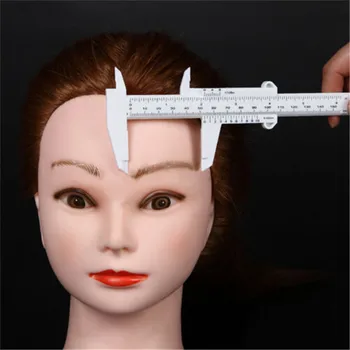 

New Plastic Eyebrow Measuring Caliper 2pc Eyebrow Measure Caliper Microblading Gauge Brow Ruler Permanent Makeup Tool J06#40