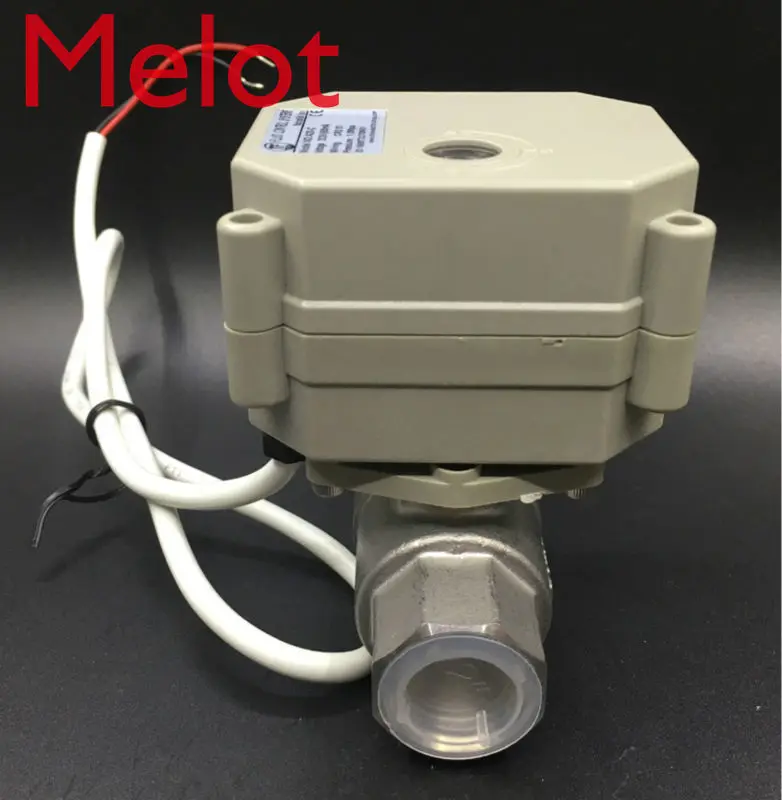 

TFM15-S2-C, New 2 Way SS304 1/2'' DN15 Proportional Valve 0-5V,0-10V or 4-20mA DC9V-24V 5 Wires For Water Modulating Control