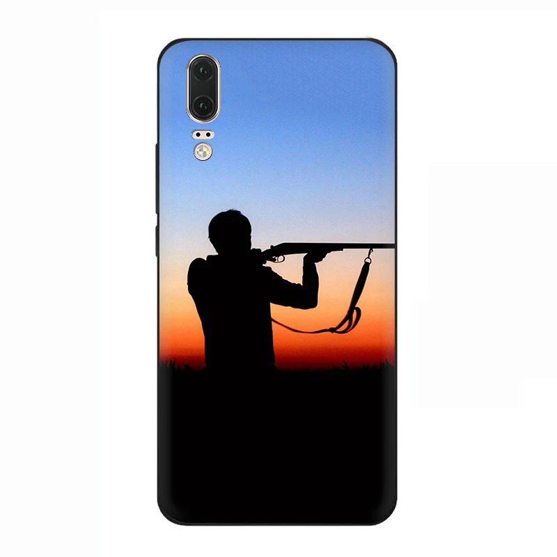 B11 EWAU Охотник Собака Охота силиконовый телефон чехол для Huawei P8 P9 P10 P20 P30 Lite Mini Pro P Smart Z Plus - Цвет: B11