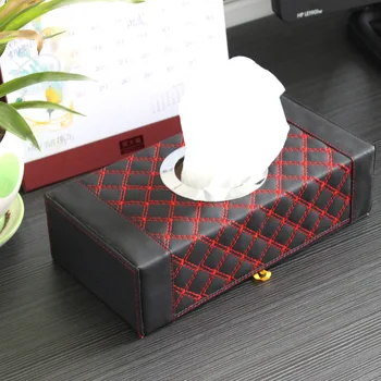 

Car House red wine tissue paper towel pumping storage box Home Dual use paper towel box R-7246