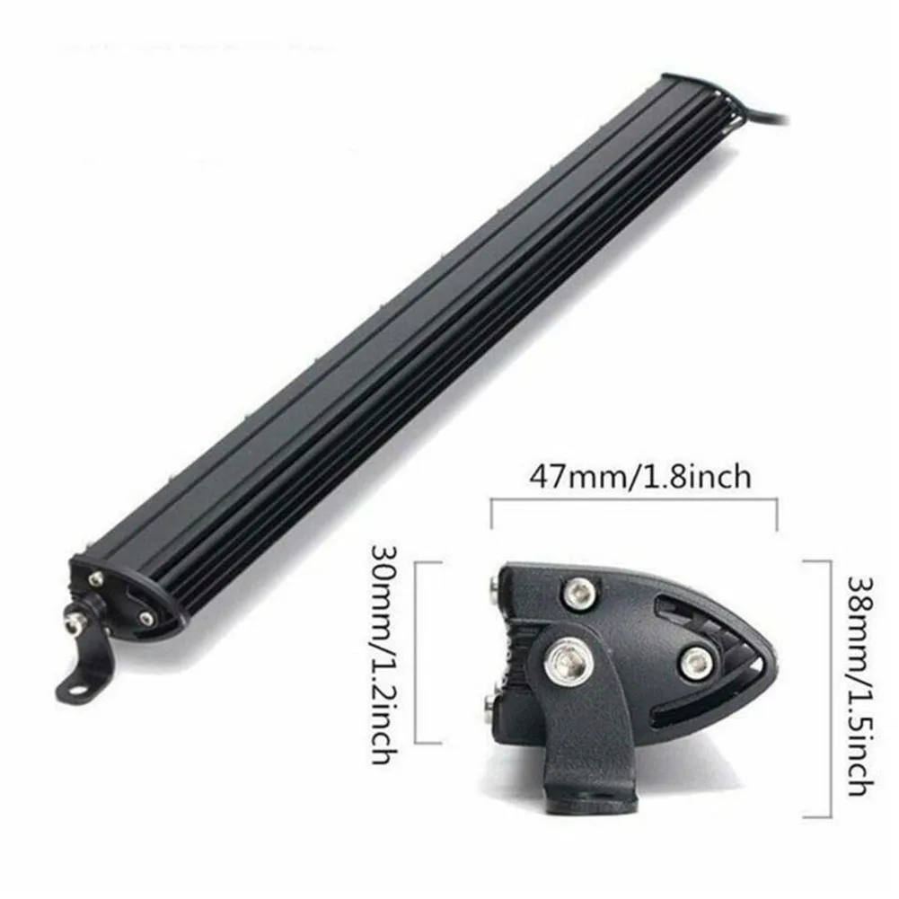 DC 10 V-30 V 180W 20 дюймов Автомобильный внедорожный светодиодный светильник для внедорожника, 4D объектив, Однорядный тонкий 18000лм 6000K белый автомобильный точечный светильник