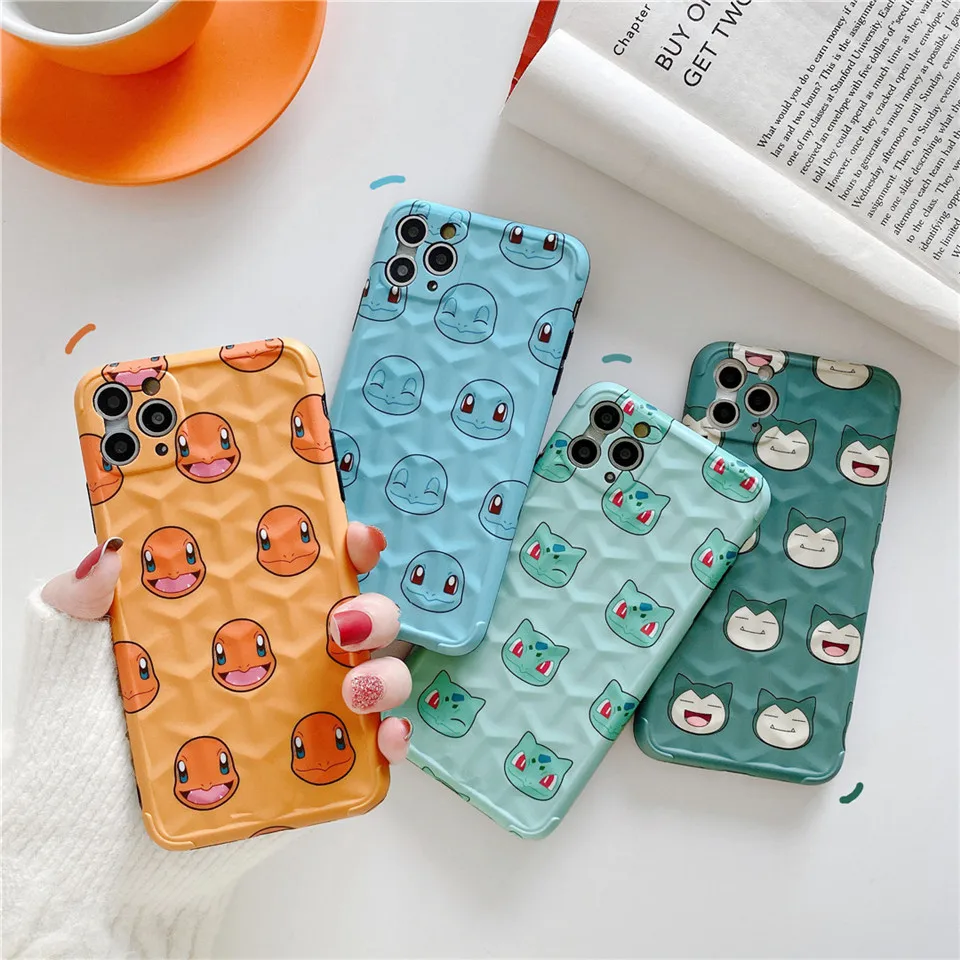 Japan Anime Pocket Wizard monsters Phone Case for iphone SE 7 8 plus 11 Pro X XS MAX XR Charmander Squirtle Bulbasaur Cover |