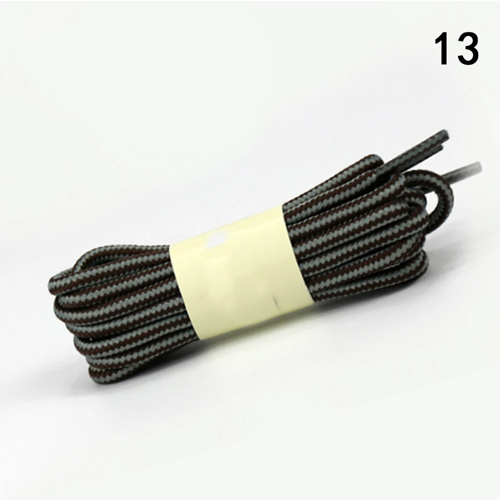 1 pair Double Color Striped Round Shoelaces For Unisex Boots Sport Shoes Sneakers High Quality Casual Shoes Shoelaces 120/150 cm - Цвет: 13