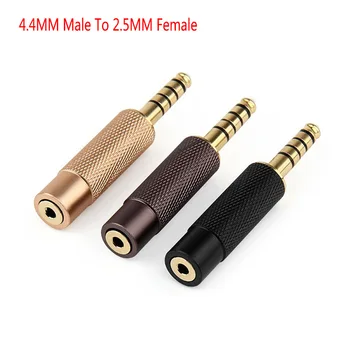 

2020 AUX Headphone Balance Connector High Quality Audio Plug Socket 4.4MM Male To 2.5MM Female Gold Plated Plug 5 Pole Adapter
