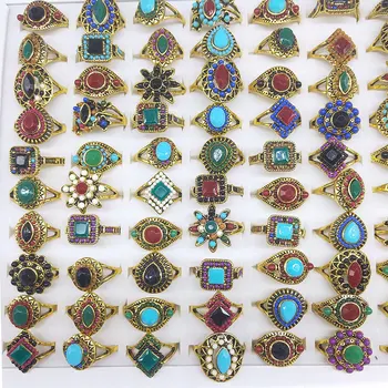 

36 Pcs/lot vintage women jewelry ring lot wholesale
