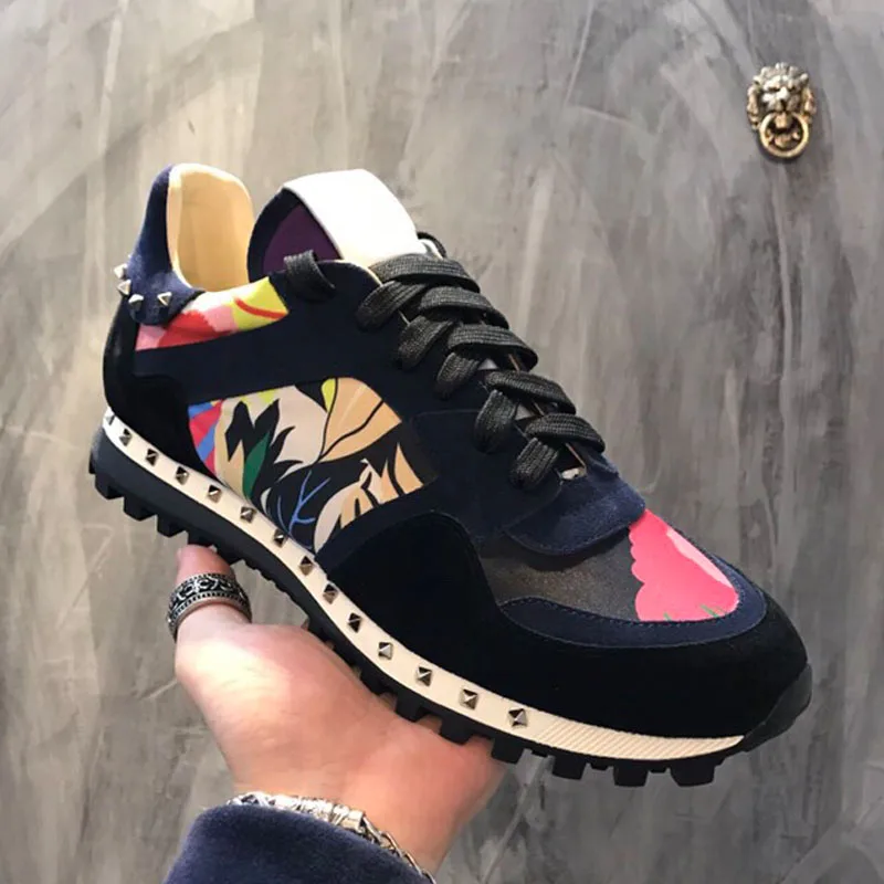 

Rivet Women Men Running Shoes Luxury Brand Sport Shoes For Male Athletic Walking Casual Fashion Top Quality Ladies Sneakers